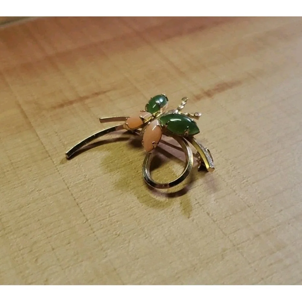 Vintage 14k Gold Filled‎ Butterfly Brooch Pin